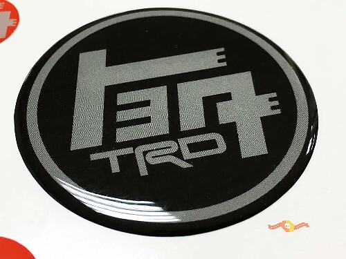 TEQ TRD Toyota Bombé Badge Emblème Résine Autocollant Autocollant 4Runner Tacoma FJ Cruiser Tundra