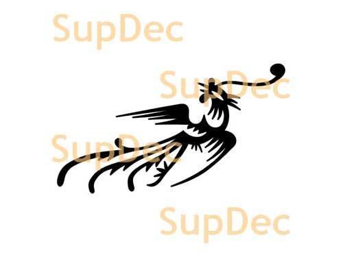 Autocollant mural en vinyle d'art pour oiseaux pour fenêtre de salle de bain, décalcomanie amovible #7
