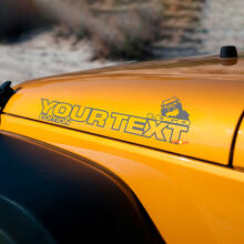 Paire Jeep Wrangler Off Road Edition Vinyl Hood Autocollants Décalcomanies Rubicon
 2