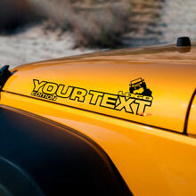 Paire Jeep Wrangler Off Road Edition Vinyl Hood Autocollants Décalcomanies Rubicon
 3