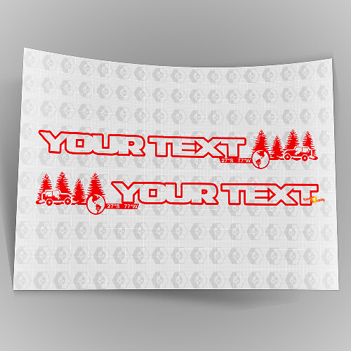 Paire d'autocollants vinyle de capot tout-terrain 3 pour Jeep Wrangler Unlimited