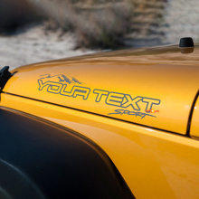 Paire d’autocollants pour capot en vinyle Jeep Wrangler Unlimited Off Road
 2