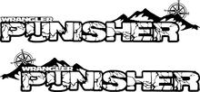 Paire Jeep Wrangler Punisher avec autocollants de capot en vinyle Compass TJ JK YJ 3