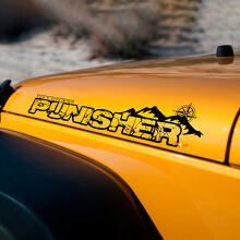 Kit de décalcomanies latérales en vinyle style Punisher personnalisé pour Jeep Wrangler_3