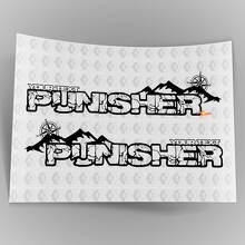 Kit de décalcomanies latérales en vinyle style Punisher personnalisé pour Jeep Wrangler_4