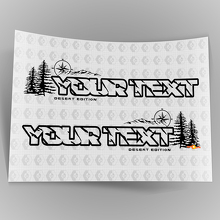 Autocollants Vinyle Personnalisés Boussole Forêt Capot pour Jeep Wrangler Unlimited 4