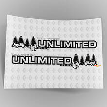 Autocollants vinyle personnalisés pour capot Forest Off Road illimités 2 pour Jeep Wrangler Unlimited 4