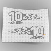 Mopar Dodge Chrysler Jeep Flame Style Logo Autocollants de décalque de voiture droite et gauche 2