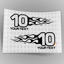 Mopar Dodge Chrysler Jeep Flame Style Logo Autocollants de décalque de voiture droite et gauche 3