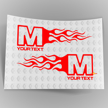 Mopar Dodge Chrysler Jeep Flame Style Logo Autocollants de décalque de voiture droite et gauche 4