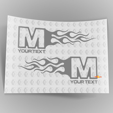 Mopar Dodge Chrysler Jeep Flame Style Logo Autocollants de décalque de voiture droite et gauche 5