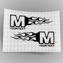 Mopar Dodge Chrysler Jeep Flame Style Logo Autocollants de décalque de voiture droite et gauche 6