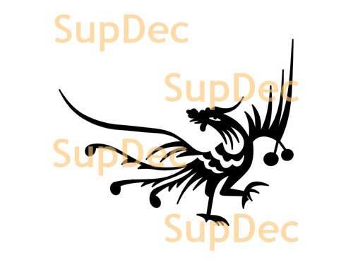 Autocollant mural en vinyle d'art d'oiseau pour fenêtre de salle de bain, décalcomanie amovible #9
