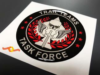 Trail Teams Task Force Call of Duty Insigne bombé Emblème Autocollant en résine