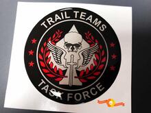 Trail Teams Task Force Call of Duty Insigne bombé Emblème Autocollant en résine 2