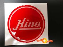 Toyota Hino Made Red Bombed Badge Emblem Resin Decal Sticker 2