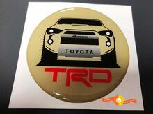 TRD Toyota 4Runner Bombé Badge Emblème Résine Autocollant Autocollant 2
