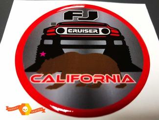 TRD Toyota FJ Cruiser Californie Bombé Badge Emblème Résine Autocollant Autocollant