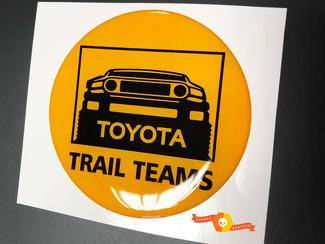 TRD Toyota FJ Cruiser Trail Teams Bombé Badge Emblème Résine Autocollant Autocollant