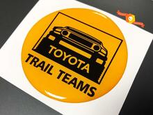 TRD Toyota FJ Cruiser Trail Teams Bombé Badge Emblème Résine Autocollant Autocollant 2