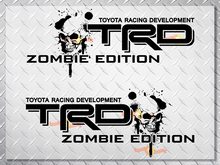 Autocollants graphiques Toyota Racing Development TRD Zombie édition 4X4 côté lit 2