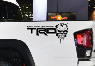 Autocollants graphiques Toyota Racing Development TRD Skull 4X4 côté lit
