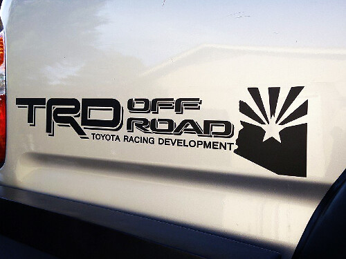 Autocollant en vinyle style Arizona TRD pour bas de caisse Toyota Tacoma