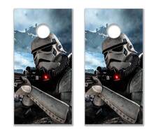 Set d'autocollants en vinyle pour planche de cornhole inspirée des Stormtroopers_2