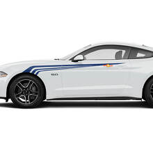 Bandes d'accentuation d'aile avant pour Ford Mustang GT 2