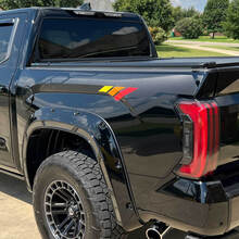 Toyota Tundra Side Pickup Carbon avec autocollant autocollant à rayures vintage Graphics
 3