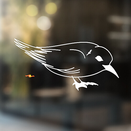 Autocollant universel en vinyle Common Starling