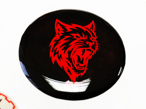 Bouton de démarrage du moteur Hellcat Dodge Charger Bombé Badge Emblème Résine Autocollant Autocollant
