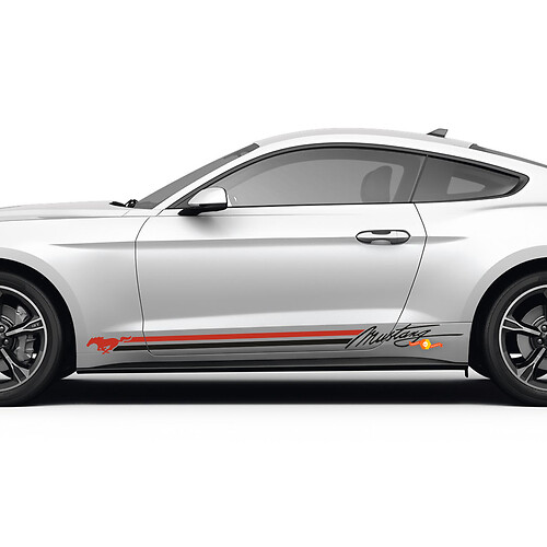 Autocollants Bandes Chevaux pour Portes Latérales Mustang Ford Mustang
