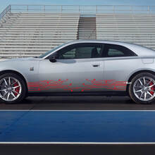 Autocollant Vinyle Latéral Style Microprocesseur pour Dodge Charger Électrique 2024+_3