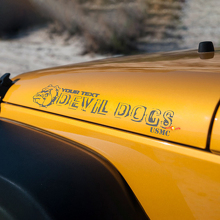 DEVIL DOG ​​bouledogue édition Devil Dogs USMC capot autocollants décalcomanies pour Jeep wrangler capots
 2