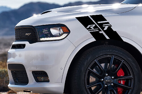 Kit de bandes autocollantes en vinyle à hachures sur aile droite pour Dodge Durango