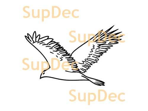 Autocollant mural en vinyle d'art pour oiseaux pour fenêtre de salle de bain, décalcomanie amovible #19
