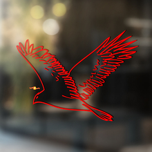 Autocollant vinyle universel oiseau proie en vol_3