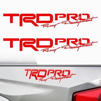 Toyota Tacoma TRD PRO 2017 Décalcomanies latérales de lit en vinyle Autocollants Coupe Vinyle Racing D