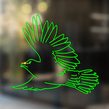 Autocollant Vinyle Universel Style Contour Oiseau en Vol_3