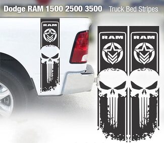 Dodge Ram Punisher Star 1500 2500 3500 Hemi 4x4 Stickers Camion Vinyle Autocollants Camion
