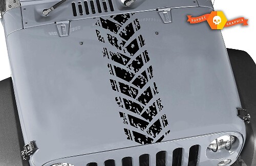 Autocollant en vinyle pour pneu et capot pour Jeep Wrangler TJ LJ JK JKU
