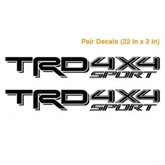 Toyota TRD 4X4 sport 2016 2017 Tacoma Tundra Truck Pair Stickers 2 Sticker Vinyl S1