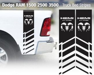 Dodge Ram 1500 2500 3500 Hemi 4x4 décalcomanie camion lit rayure vinyle autocollant course 5R