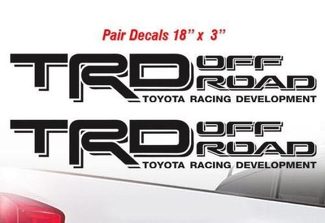 Ensemble de décalcomanies TOYOTA TRD OFF ROAD 4x4 PAIR Truck Bed Offroad Tacoma Tundra Decal f