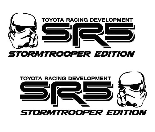 Toyota SR5 Camion Stormtrooper Edition Tacoma Tundra Stickers Sticker Decal Vinyl x