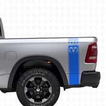 Kit de décalcomanies vinyle bandes latérales arrière style Hemi 5,7L pour Dodge Ram 1500-3500_2
