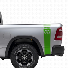 Kit de décalcomanies vinyle bandes latérales arrière style Hemi 5,7L pour Dodge Ram 1500-3500_3