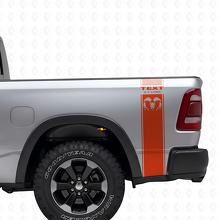 Kit de décalcomanies vinyle bandes latérales arrière style Hemi 5,7L pour Dodge Ram 1500-3500_4