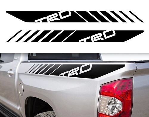 Tacoma TRD Toyota Truck 4x4 Sport Stickers Vinyle Autocollants Chevet 2Pcs B